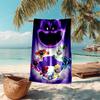 Beach Towel with Smiling Critters Pattern - soft,absorbent,machine washable Lightweight&Modern,swimming,Travel Essentials