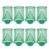8Pcs Hanging Fly Trap Indoor Outdoor Garden Farm Barn Ranch Foldable Fly Catcher Bag Heavy Duty Weather-proof Reusable Fly Control Green Cage