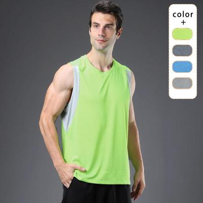 Herren Frühling-Sommer Schnelltrocknendes Atmungsaktives Tanktop für Outdoor-Fitness, Marathonlauf und Basketballtraining.