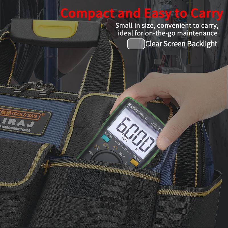 ZOYI 102L High Precision Inductance Meter & Multimeter Tester, True RMS, 6000 Counts, 60H, AC/DC Current/Voltage Tester