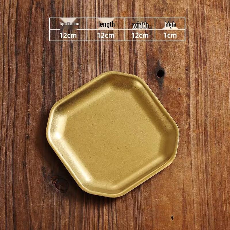 ZISIZ Retro Stainless Steel Snack & Dumpling Dish
