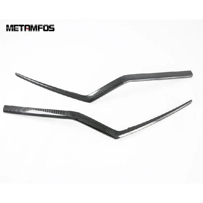 Front Upper Grille Racing Grill Strip Cover Molding Trim For Honda CR-V CRV    Carbon Fiber Accessories Car Styling