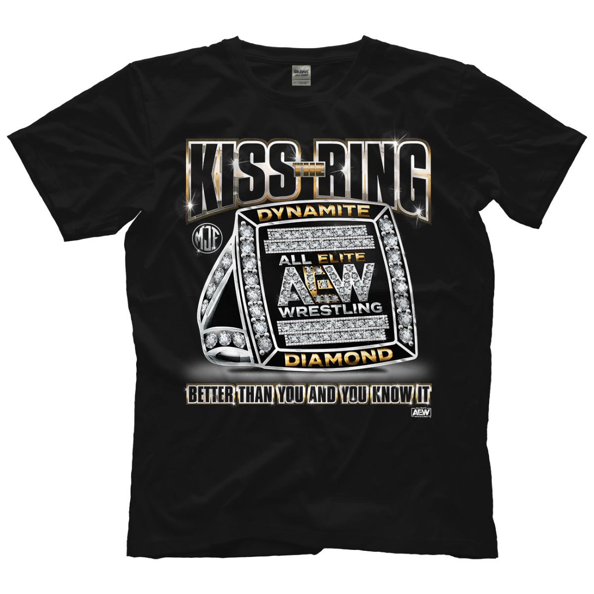 MJF - Kiss the Ring AEW Official T-Shirt S разноцветный