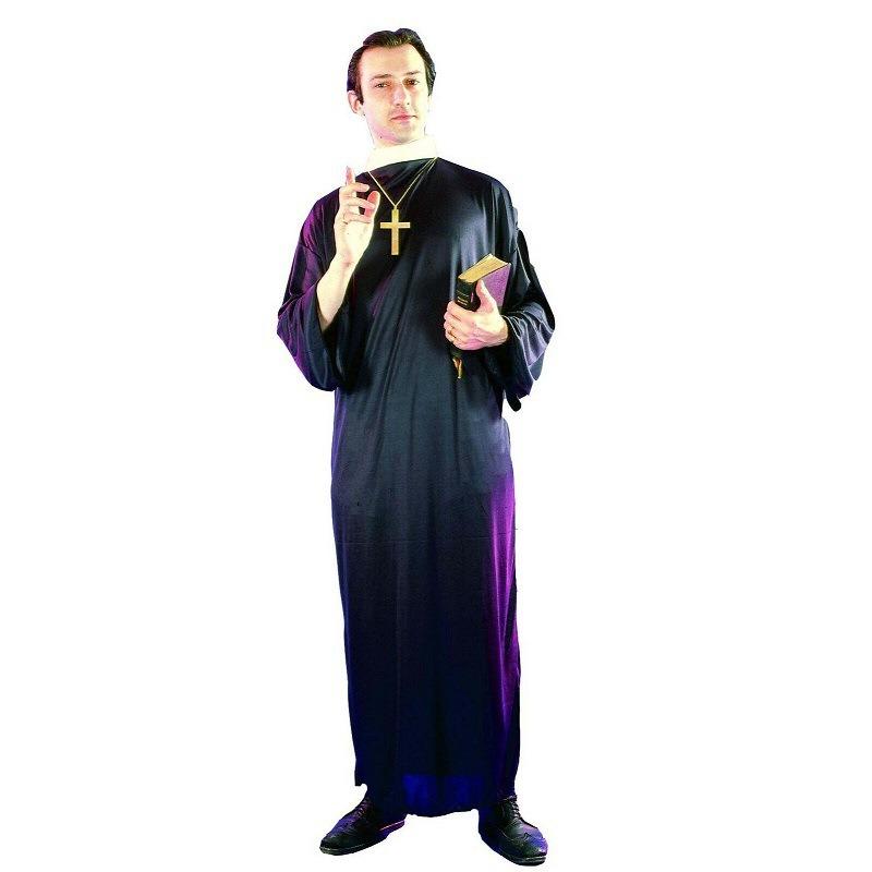 Halloween masquerade costumes, Virgin Mary Jesus priest costumes, nun costumes