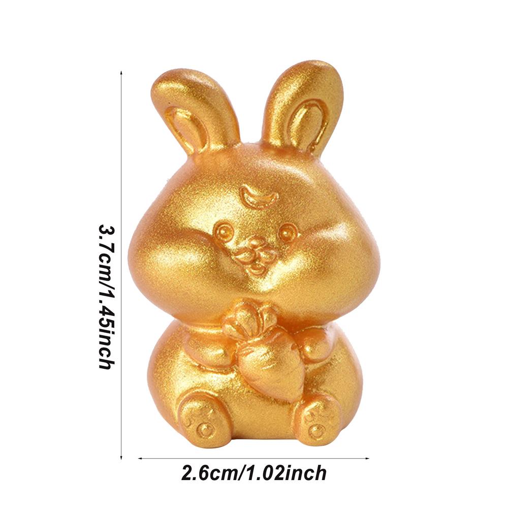 Golden Resin Animal Statue Ornament ChineseZodiac Rat Ox Tiger Rabbit Dragon Snake HorseSheep Monkey Chicken Dog Pig Desk Decor