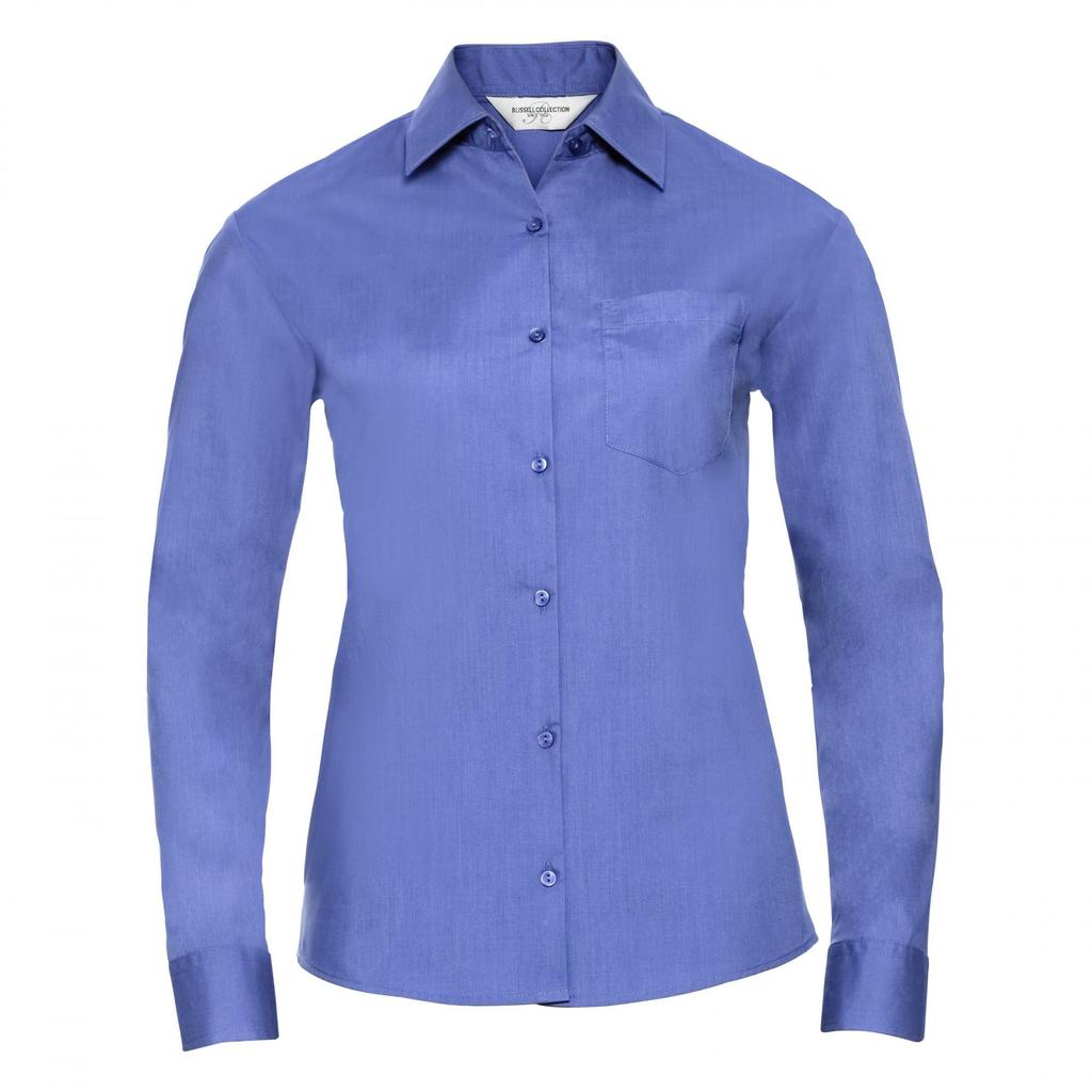 Russell Collection Ladies/Womens Long Sleeve Shirt
