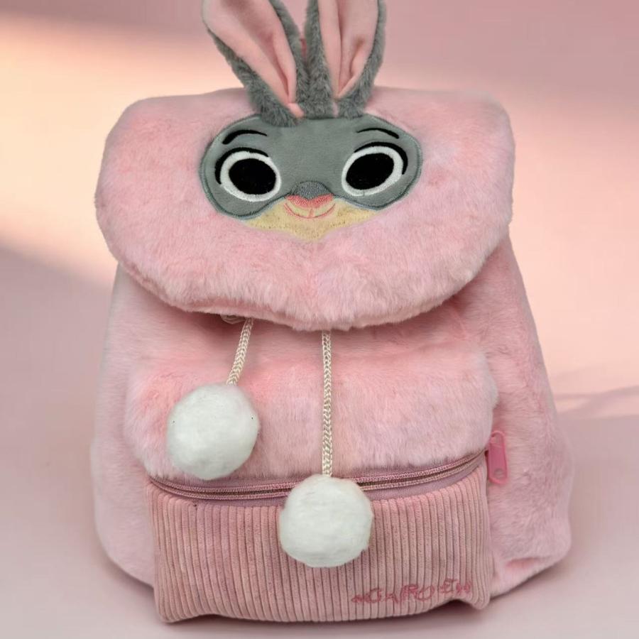 Zootopia Backpack, Fun Plush Backpack, Trendy and Versatile Cute Plush Bag for Outings 0181 KTB