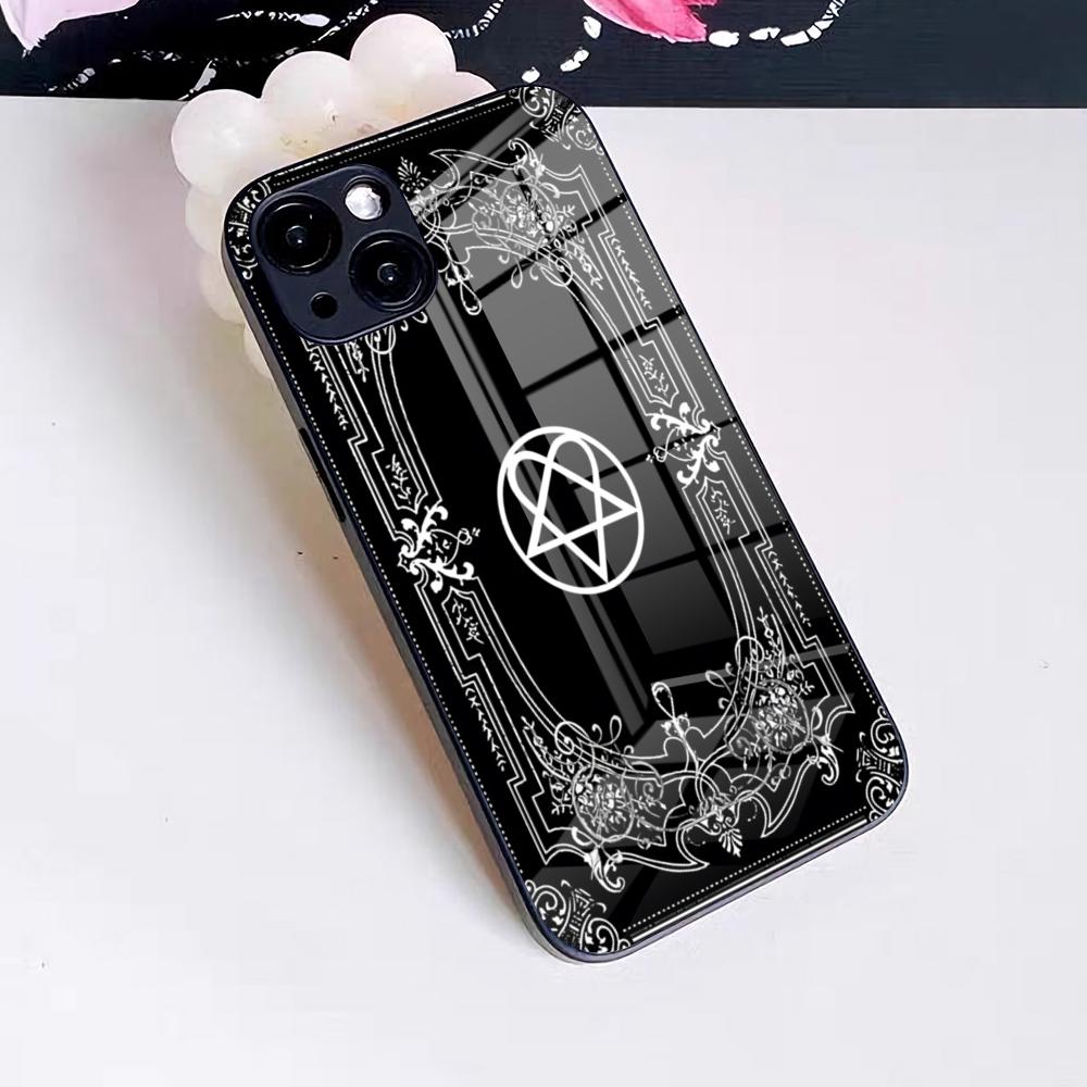 His I-Infernal M-Majesty Phone Case For IPhone 17 Pro Max 16 15 14 Pro Max 13 11 X Xs Xr 8 7Plus Glass Cover