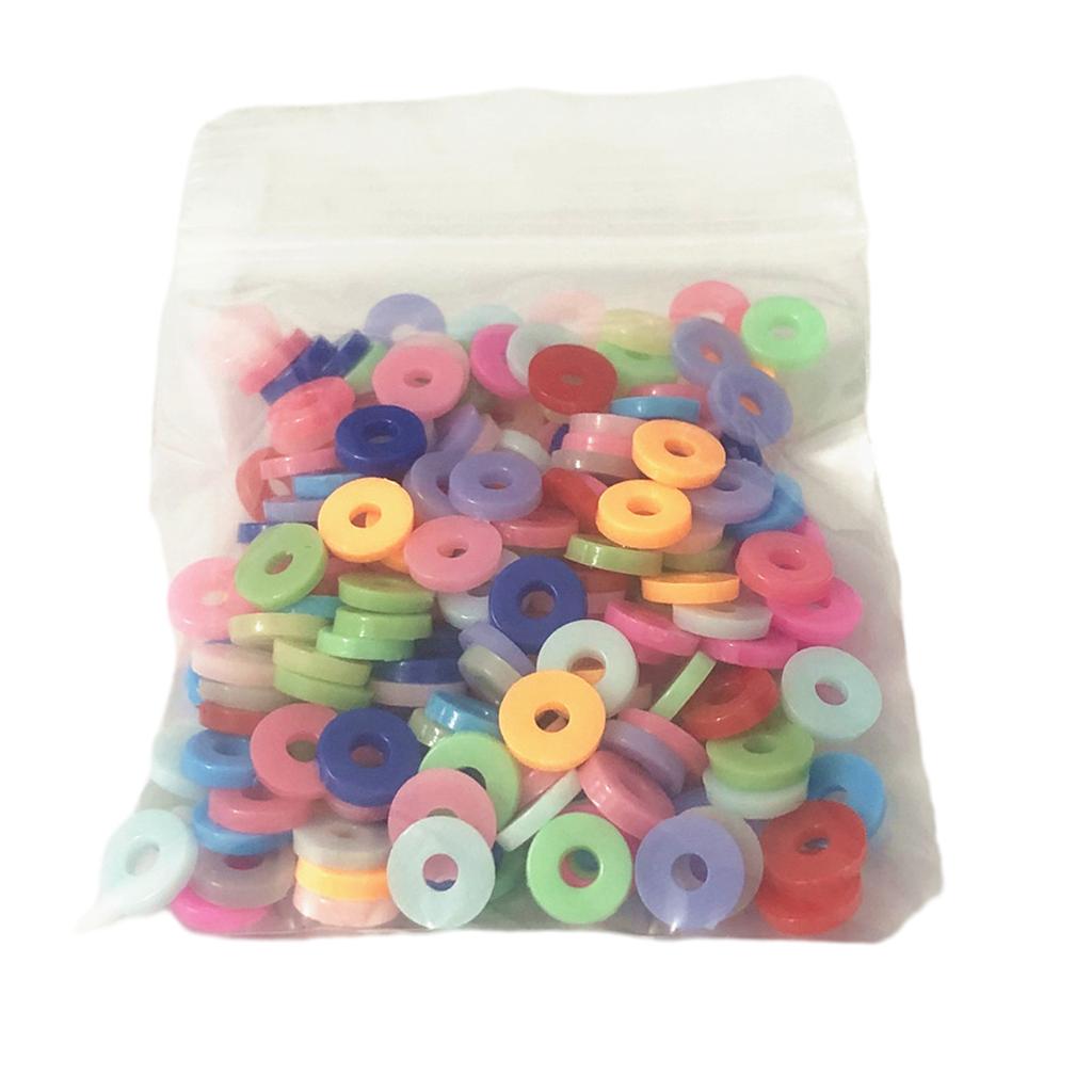 200 ks distančních korálků Sada pro výrobu náramků Barevné distanční prvky pro náhrdelníky, šperky, doplňky, náramky, korálky pro kutily