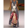3D Rabbit Pattern Dress Chinese Style V Neck Sleeveless Long Dress Travel Photography Summer Thin Chiffon Skirt