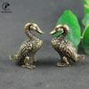 Copper Small Duck Figurines Ornaments Handmade Brass Animal Crafts Mandarin duck Pet Home Decor Accessories Desk Decorations