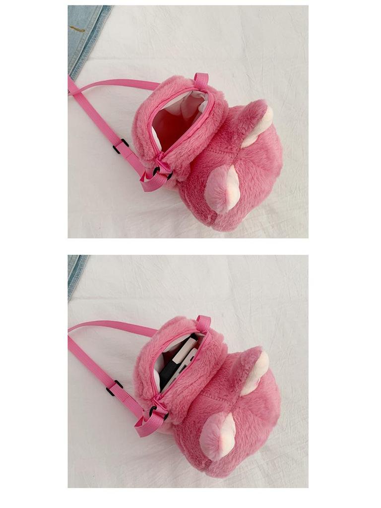 Bubble Rabbit Plush Cartoon Backpack - Cute Crossbody Gift for Girls