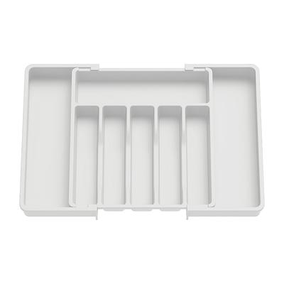 Lifewit Besteck-Schubladen-Organizer, erweiterbare Utensilienablage für die Küche, verstellbarer Besteck- und Besteckhalter, Schwarz