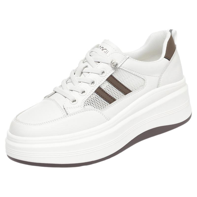 Thick Sole Mesh Soft Sole Small White Shoes For Women New Small Travel Shoes Summer Casual Sports Shoes Comfortable Breathable