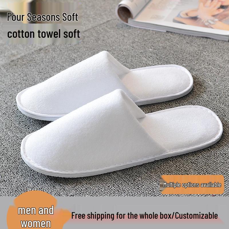 Disposable Coral Slippers for Hotels, B&Bs, Aviation, and Beauty Salons