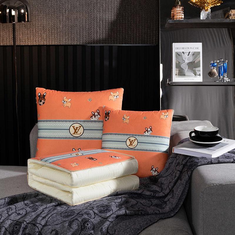 Chinese Style Pillow Quilt Dual-use Car Office Blanket High Quality Cotton Portable Foldable Quilt