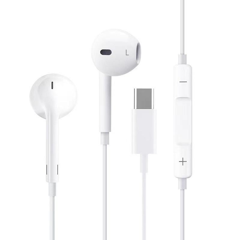 Type C Wired Earphones For Phone In Ear Earphones Wired Earbuds Laptops Tablet Headset