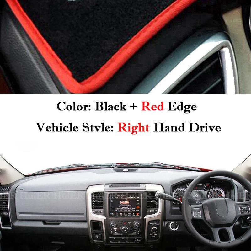 For Dodge Ram 1500 2500 3500 2010-2018 Car Dashboard Cover Dashmat Dash Board Sun Shade Anti-UV Pad Carpet Interior Accessories