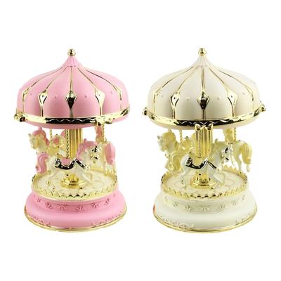Carousels Music Box Carousels Color Changing Light Music Box Birthday Christmas Gift Musical Carousels Horse Figurines