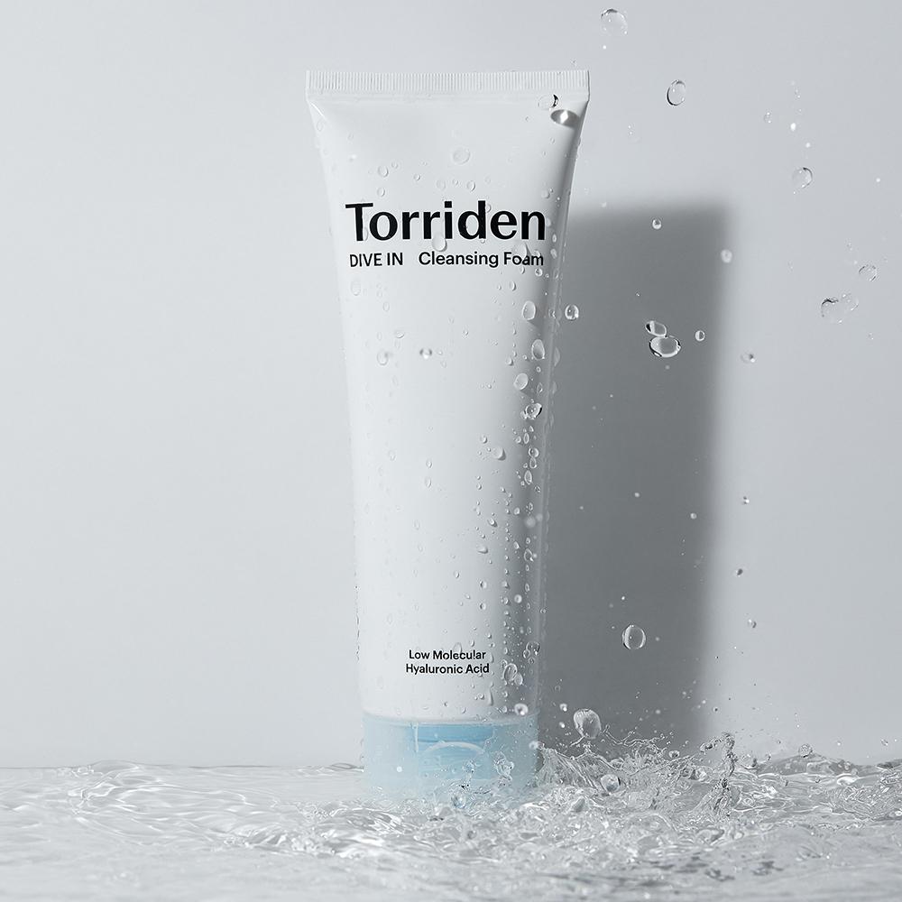 TORRIDEN Dive-In Low Molecular Hyaluronic Acid Cleansing Foam 150ml – Mild Foam Cleanser, Hydration Care, Korean