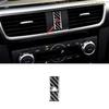 For Mazda CX-5 2017-2024 Real Carbon Fiber Emergency Light Switch Panel Trim 1PC