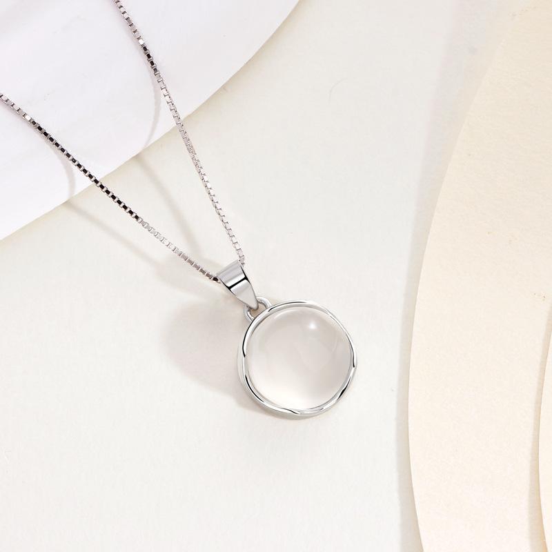 Kreis Kleeblatt Halskette Damen Nische exquisit Mode ins Stil High-End Halskette Damen