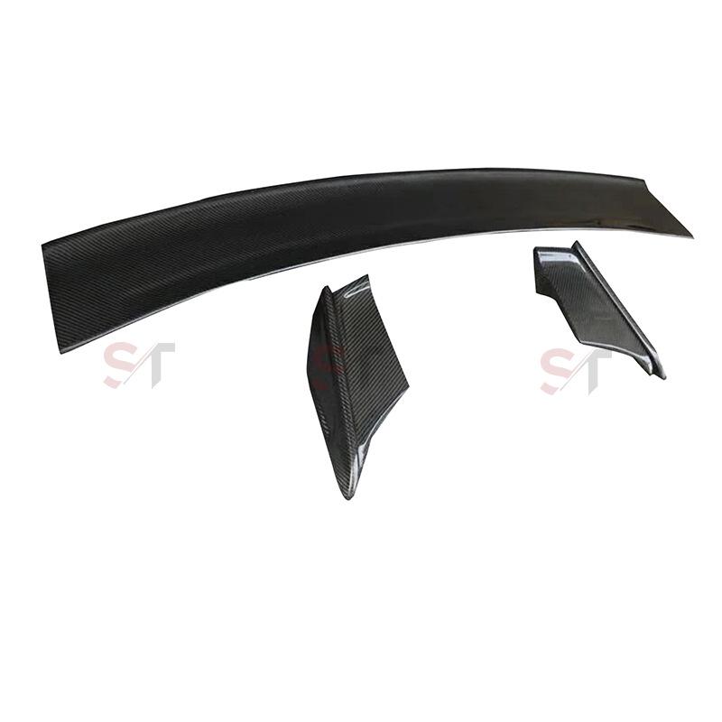 Carbon Fiber Three-Stage Rear Spoiler & Diffuser for 15-22 Ford Mustang