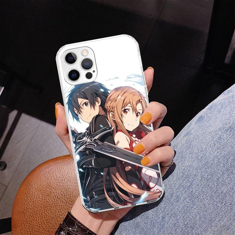 

Чехол для телефона Аниме Sword Art Online SAO Для iPhone 13 12 Mini 11 Pro Max XS XR X SE 7 8 Plus 5S 5 6S 6 Подарок Печатный Чехол Fundas iPhone 15