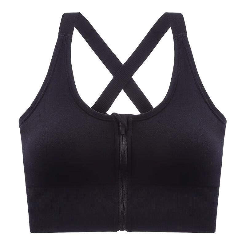 LangSha Women s Front-Zip Sports Bra