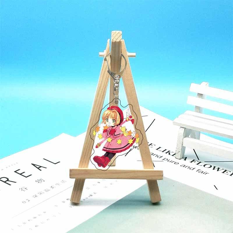 Cardcaptor Sakura Anime Acrylic Fun Keychain Animation Related Products Girls Gift Key Chain Bag Charm Souvenir Pendant Jewelry