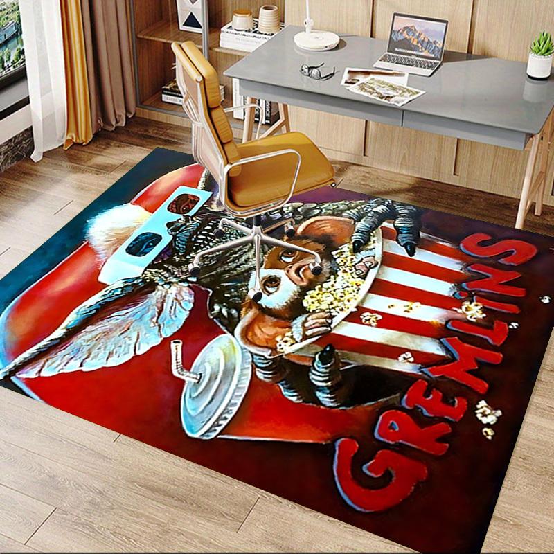 1 tappeto 3D Gremlins, tappeto per ufficio, tappetino per esterni, decorazione per la casa, tappeto per festival
