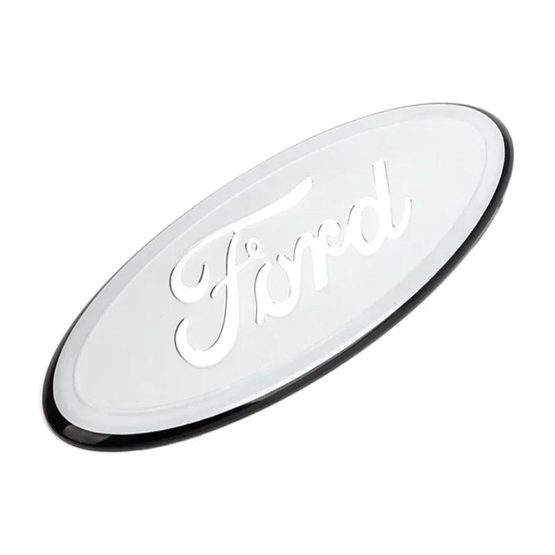 12.5X5CM Car Hood Trunk Emblem Badge Cover Sticker Decoration for Ford Focus Mondeo MK2 MK3 Fiesta Kuga Transit Escape Ecosport