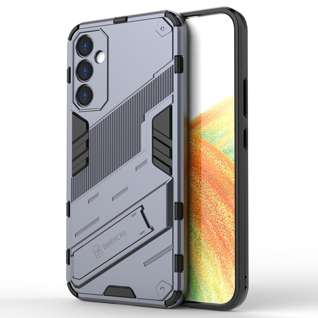 For Samsung Galaxy A34 5G Phone Case,Kickstand Dual-Layer Design Soft TPU Hard PC Phone Back Cover