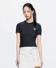 Emelbi Women'S Basic Street Rib Short Sleeve Knit Ny (Black)