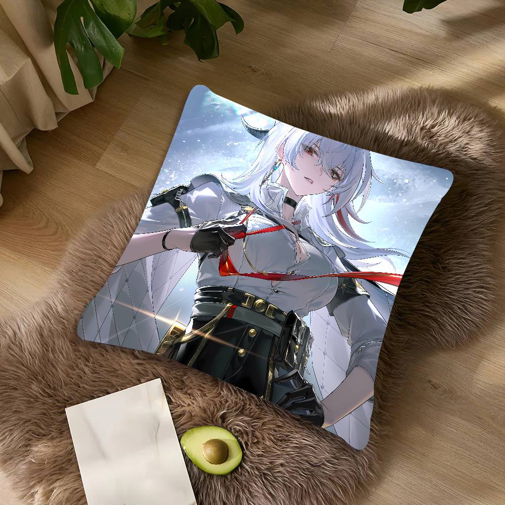 Pretty Hot Girl Zani Wuthering Waves Pillow Case Cushion Cover Throw Pillow Covers For Couch Camping Pillow Cover Decorations