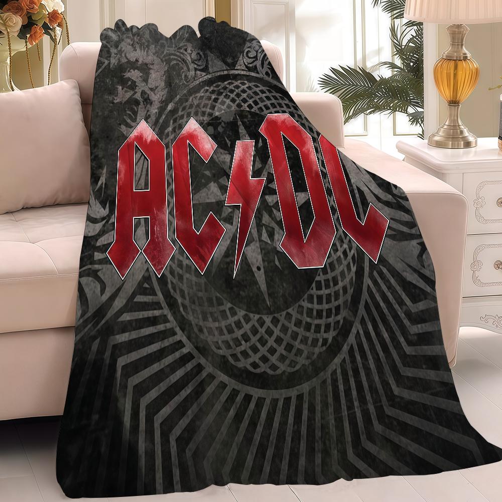 Rock Band A-ACDC Blanket Warm And Soft Suitable For Bedroom Living Room Sofa Bed Office Travel Camping