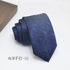 Formal Shirt Business Tie Wedding Banquet Men's Polyester Red Black Hand-tied Long Tie
