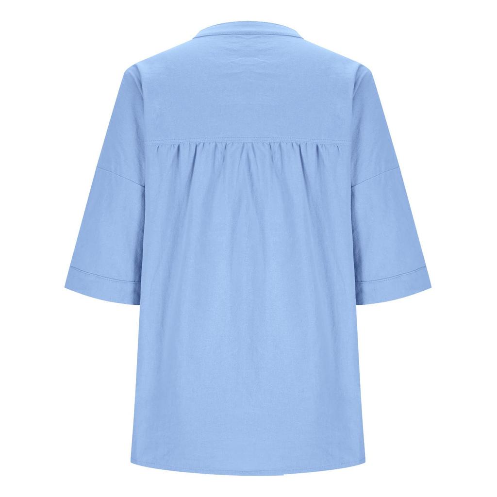Modny Casualowy Kolorowy Top Damski
