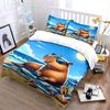 Cool Capybara Beach Bedding Set Bedding Duvet Cover Set Duvet Cover Pillowcases (1 * Duvet Cover 2 * Pillowcases, without duvet insert)