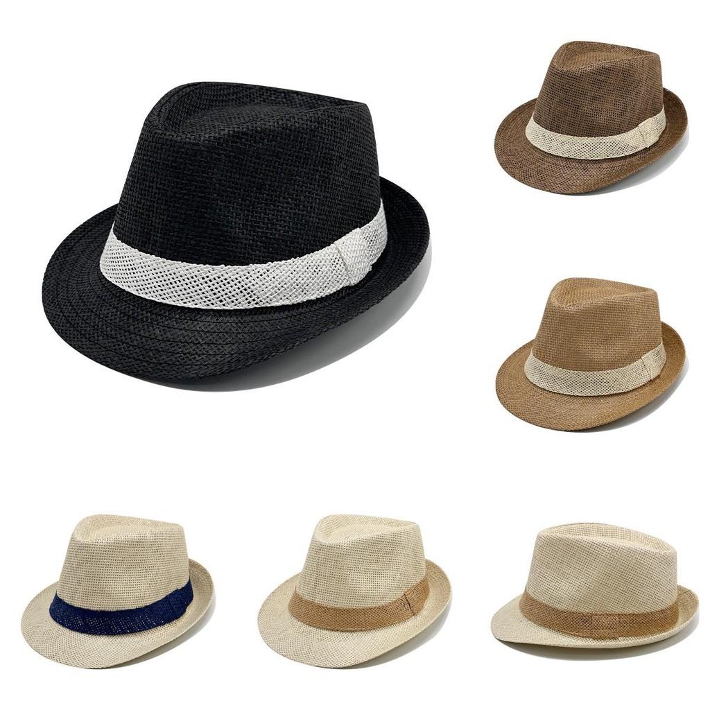 Fashion Weaving Jazz Hat With Wide Brim And Sunshade Design For Daily Outfit