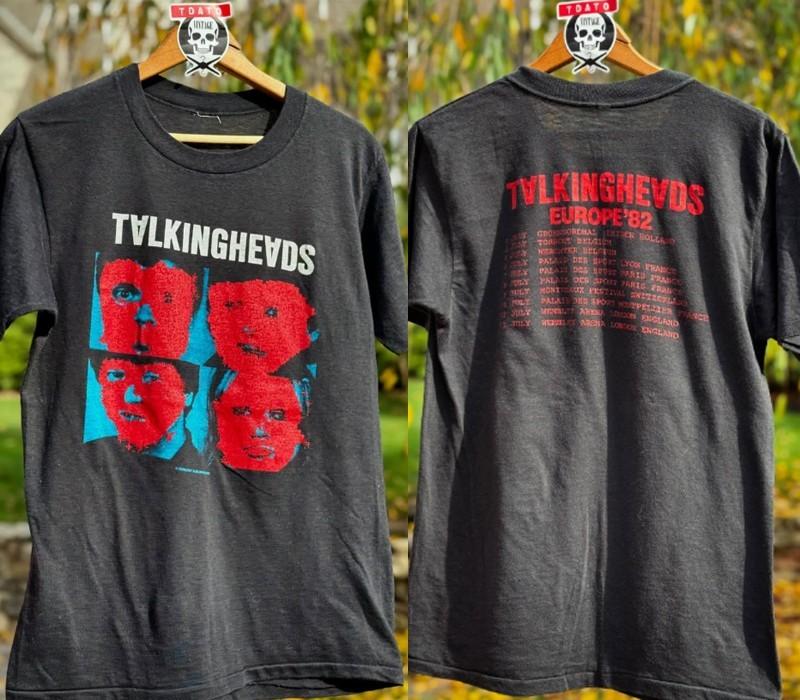 

1982 Talking Heads ‘82 European tour short sleeve T shirt 2 sided tee NH24216 Unisex T-Shirt M