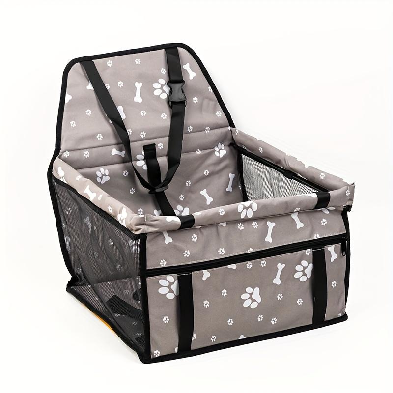 Pet Car Booster Seat for Dogs, Cats - Oxford Fabric, Anti-Skid, Washable, with Safety Leash