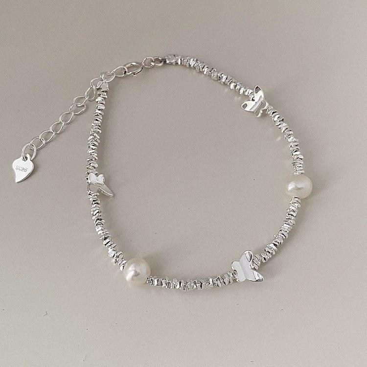 VENTFILLE 925 Sterling Silver Natural Pearl Bracelet for Women Girl Star Temperament Jewelry Birthday Gift Dropship Wholesale