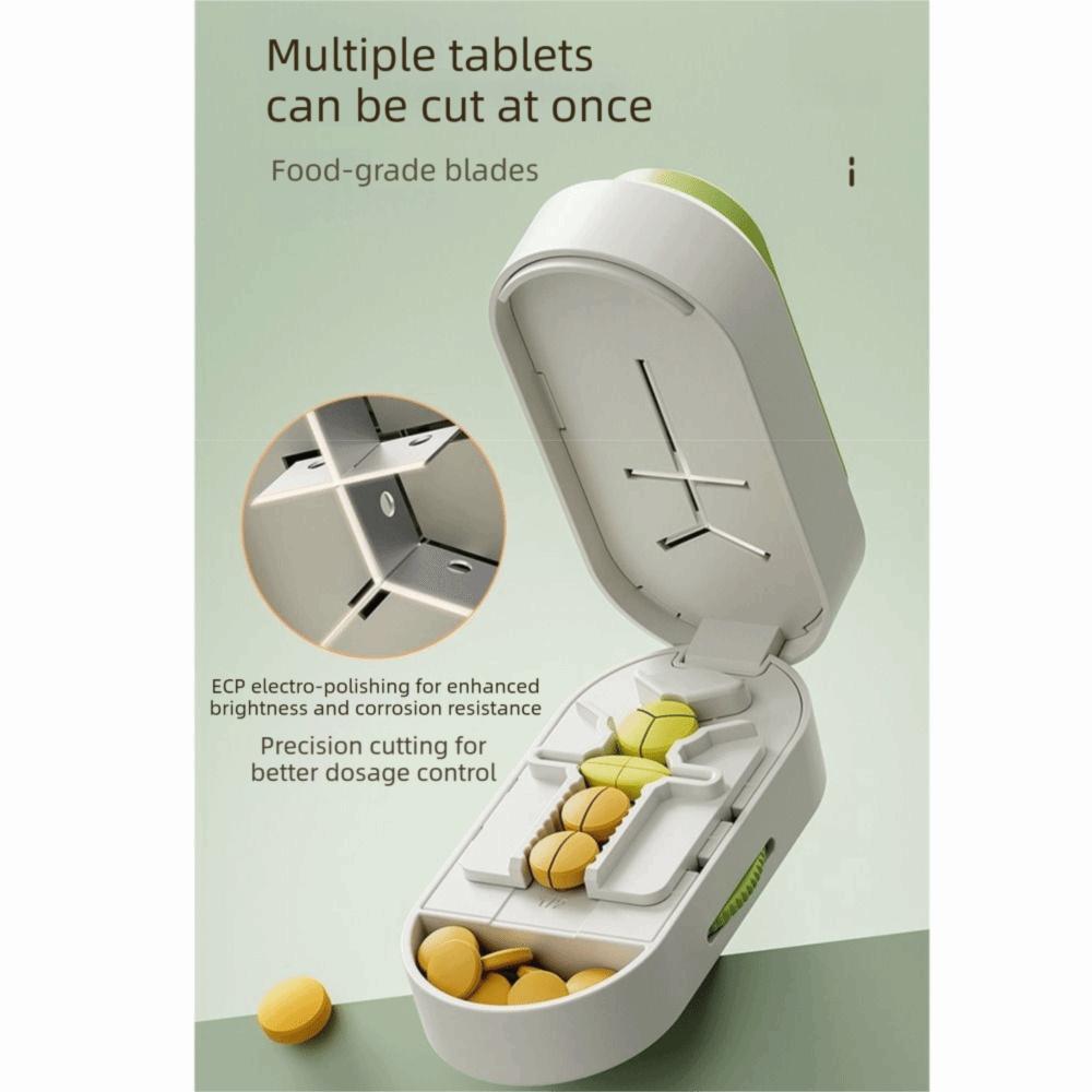 Dustproof Tablet Splitter Sliding Adjust Cut Tablet Dispenser Tablet Divider Tablet Splitting