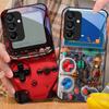 Console di Gioco Per Samsung Galaxy A15 5G 54 4G 51 50 24 35 90 71 12 51 53 52S 80 22 34 Custodia Nera in Vetro Temperato per Telefono