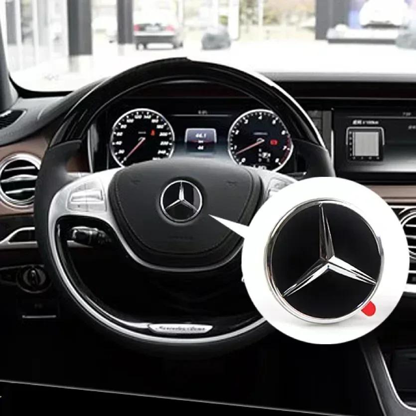 Car Sticker 2025 Hot New 2025 For Mercedes Benz Car Steering Wheel Emblem Interior Badge Decoration Accessories for Mercedes ben