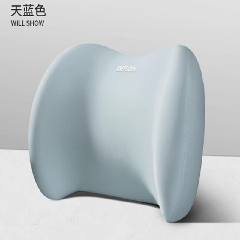 Memory-Schaum Auto Nackenkissen & Lendenkissen Set, Ergonomische Rückenlehnen- & Kopfstützen-Stütze für Fahrkomfort, für die meisten Autos