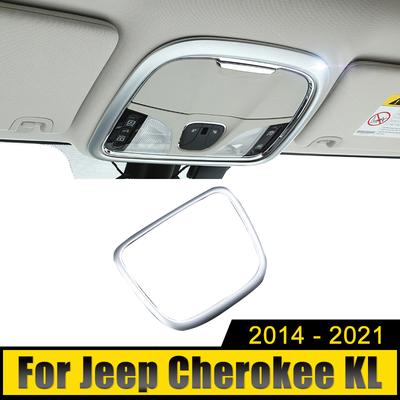 Pour Jeep Cherokee KL 2014 2015 2016 2017 2018 2019 2020 2024 ABS Voiture Avant Arrière Dôme Lampe de Lecture Cadre Couverture Garniture Bande Autocollant