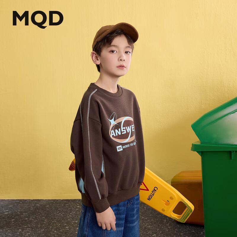 

MQD Boys American Retro Color-Blocked Letter Sweatshirt 130cm