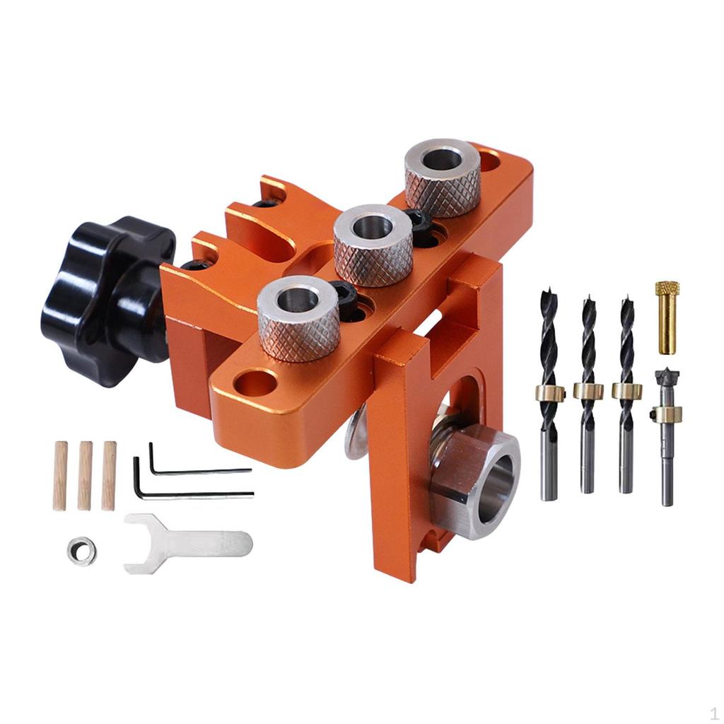 Wood Hole Puncher Positioning 3 In 1 Woodworking Drill Self Centering